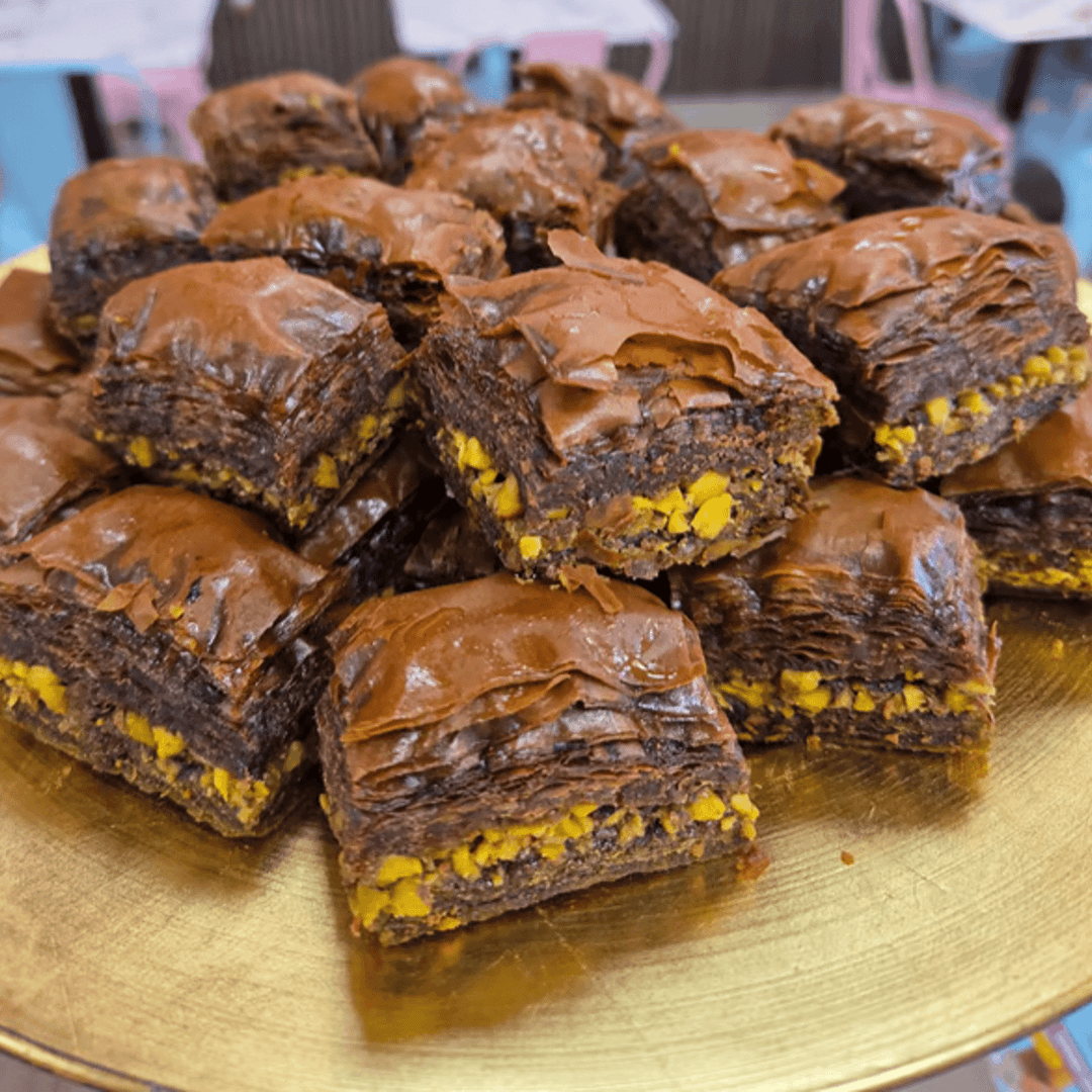 1 lb Chocolate Pistachio Classic Baklava
