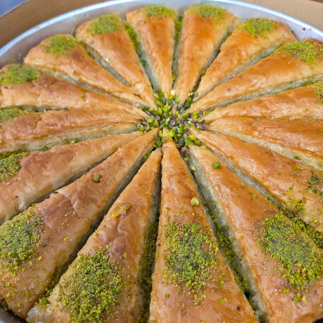 Large Pistachio Baklava Slice