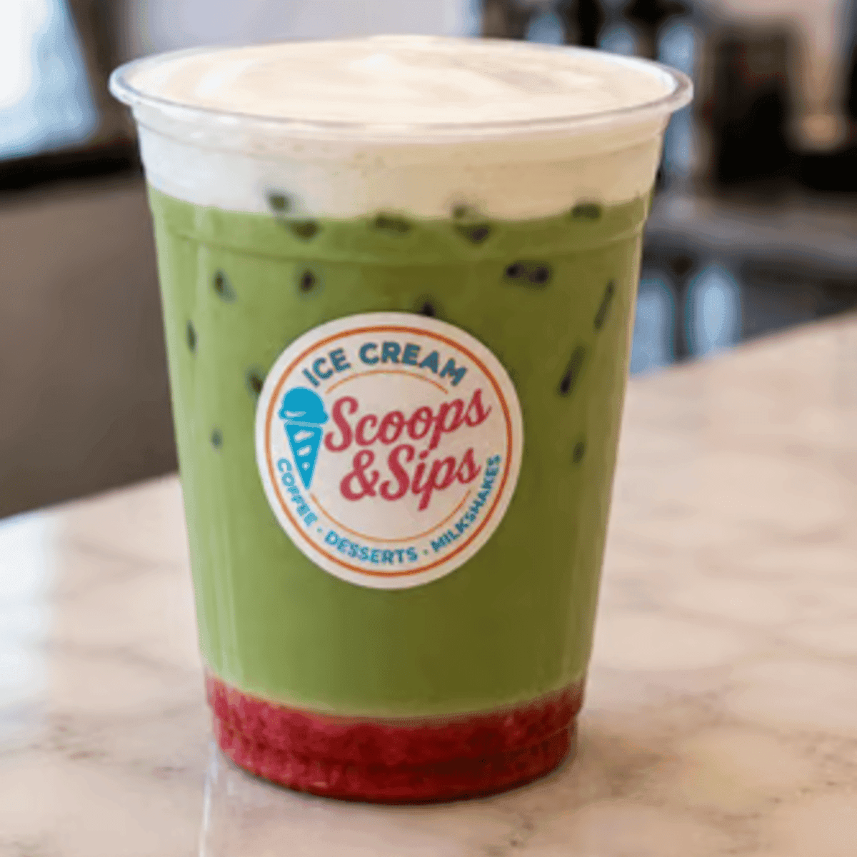 Strawberry Matcha Latte