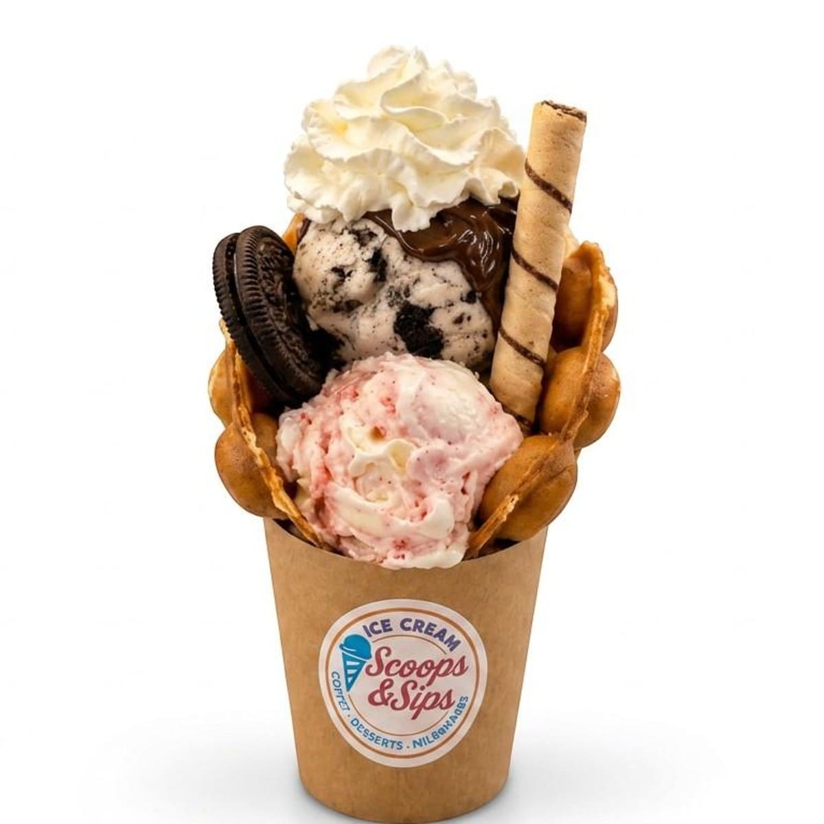 Ice Cream Bubble Waffle Cone