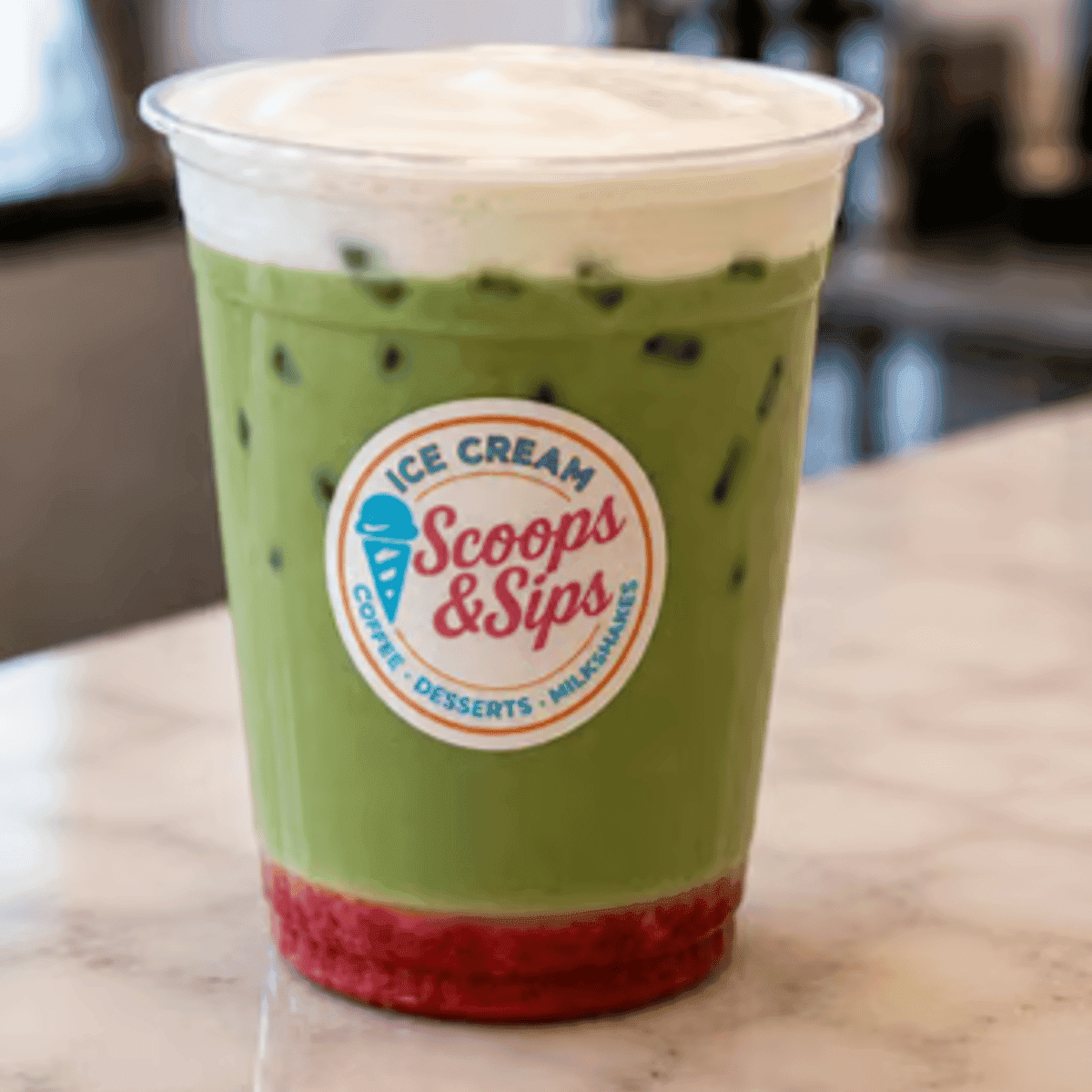Strawberry Matcha Latte